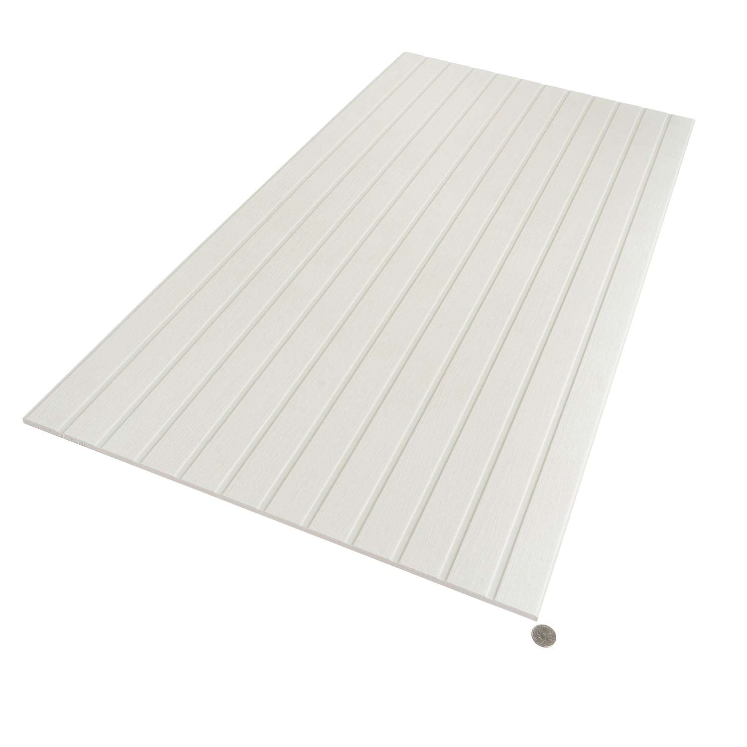 Snow White 24x48 Matte Fluted Ceramic Large Tile (2 pack, 15.5 sq ft/case)