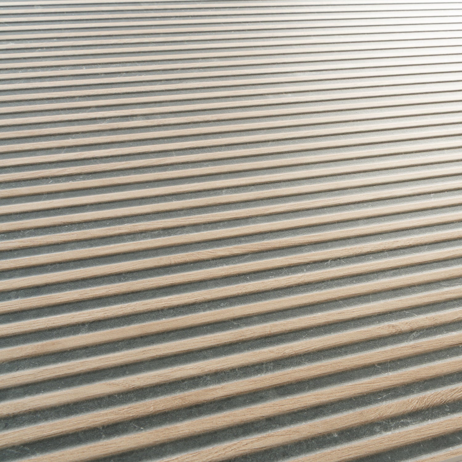 Bois 24x48 Taupe Wood Ceramic Large Format Fluted Wall Tile (2 Pack, 15.5 sq ft/case) - Sample