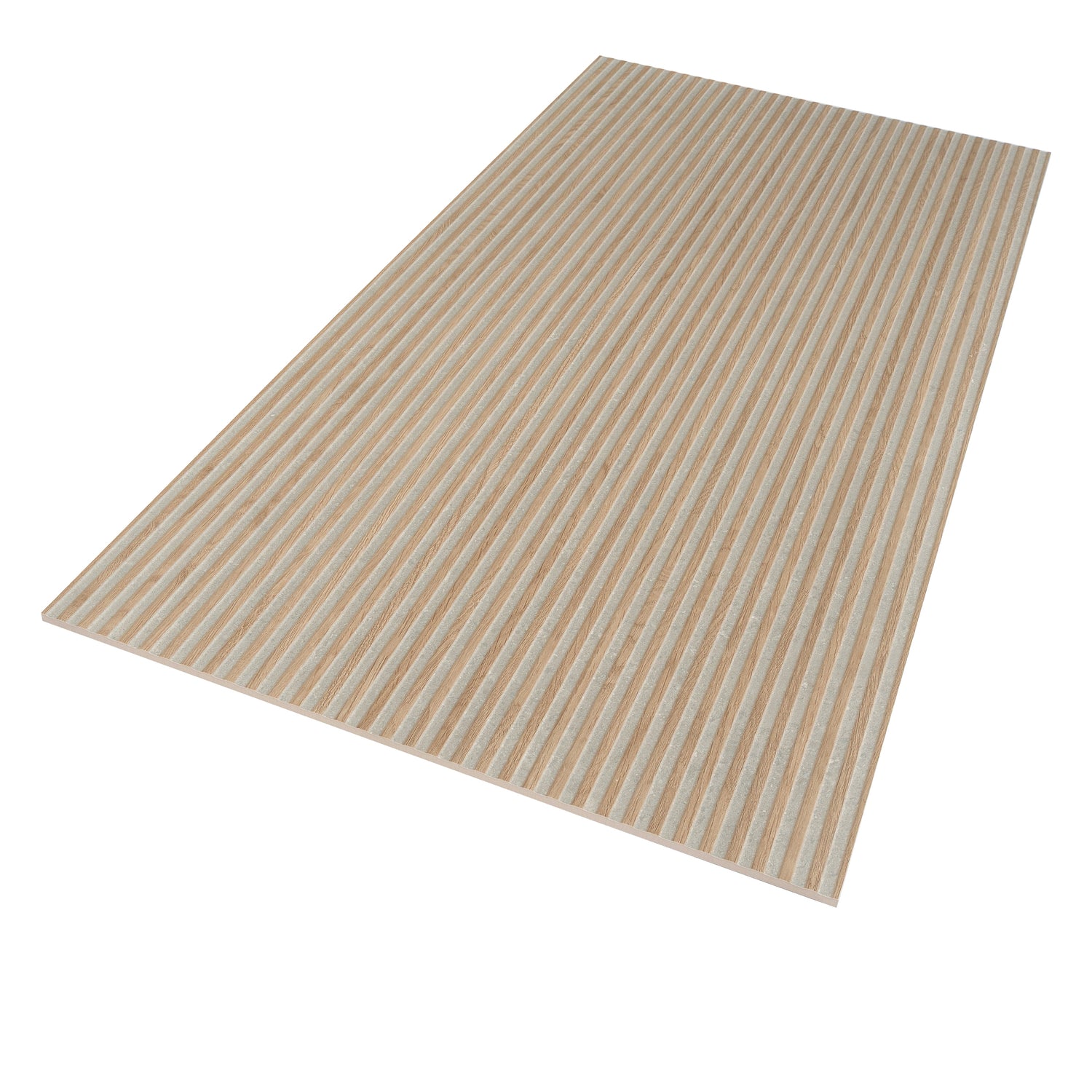 Bois 24x48 Gray Wood Ceramic Large Format Fluted Wall Tile (2 Pack, 15.5 sq ft/case) - Sample