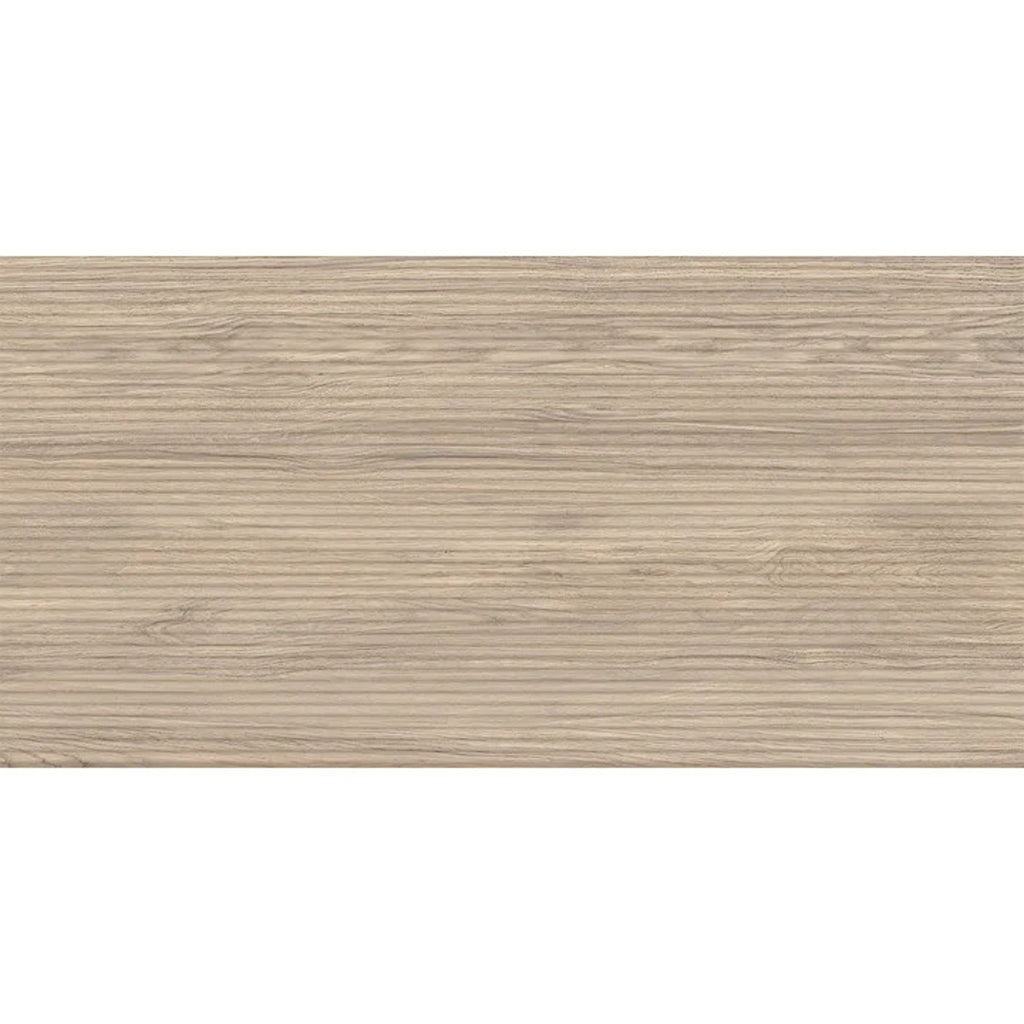 Bois 24x48 Natural Wood Porcelain Large Format Fluted Wall Tile (2 Pack, 15.55 sq ft/case) - Sample