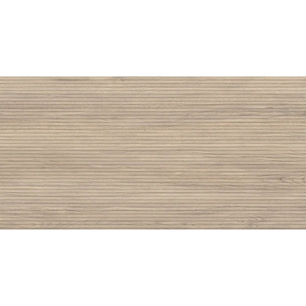 Bois 24x48 Natural Wood Porcelain Large Format Fluted Wall Tile (2 Pack, 15.55 sq ft/case) - Sample