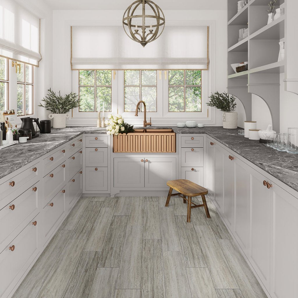 8x48 Bois Matte Gray Rectangular Tile