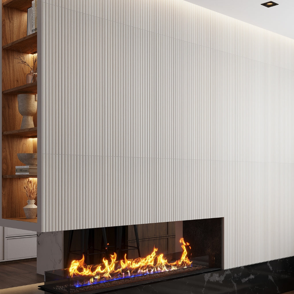 Pearl White 24x48 Matte Porcelain Large Format Tile (2 pack, 15.5