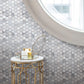 White 12x12 Matte Hexagon Glass Mosaic Tile (10 pack, 9.6 sq ft/case)