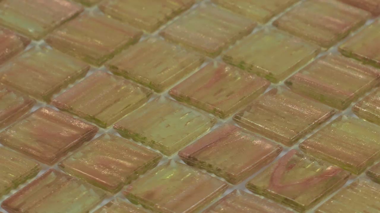 Tortilla Brown 12x12 Glossy Uniform Square Glass Mosaic Tile (20 pack, 20 sq ft/case) - Sample