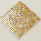White Gold 12x12 Glossy Glass Uniform Square Mosaic Tile (20 pack, 18.69 sq ft/case) - Sample