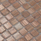 Copper Brown 12x12 Glossy Uniform Square Glass Mosaic Tile (20 pack, 20 sq ft/case) - Sample