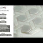 Cotton White 12x12 Glossy Hexagon Glass Mosaic Tile (10 pack, 9.67 sq ft/case)