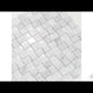 White 12x12 Polished Etched Brick Bianco Carrara Glass Marble Mosaic Tile (5 pack, 4.83 sq ft/case)