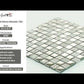 Light Gray 12x12 Polished Textured Square Glass Stone Mosaic Tile (5 pack, 4.75 sq ft/case)