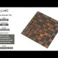 Bronze 11x11 Glossy Matte Square Glass Mosaic Tile (5 pack, 4.43 sq ft/case)