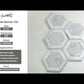 White 8x8 Polished Hexagon Marble Mosaic Tile (5 pack, 1.83 sq ft/case) - Sample