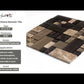 Brown 12x12 Polished Matte Textured Multi-shaped Glass Stone Mosaic Tile (5 pack, 4.75 sq ft/case)