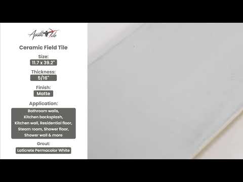 Gray 12x40 Matte Field Ceramic Tile (6 pack, 19.11 sq ft/case)