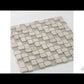 Beige 12x12 Polished Etched Brick Glass Crema Marfil Marble Mosaic Tile (5 pack, 4.83 sq ft/case)
