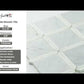 Bianco Carrara, Eastern White 12x12 Polished Brick Marble Mosaic Tile (5 pack, 5 sq ft/case)
