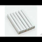 White 0.6x6 Glossy Ceramic Pencil Tile Trim (10 pack, 0.25 sq ft/case)