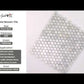 White 11x12 Polished Penny Round Bianco Carrara Marble Mosaic Tile (5 pack, 4.82 sq ft/case)
