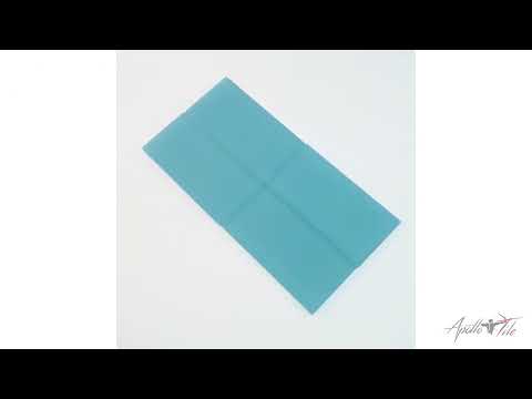 Sky Blue 3x6 Matte Subway Glass Tile (40 pack, 5 sq ft/case)