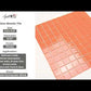 Orange 12x12 Glossy Square Glass Mosaic Tile (10 pack, 9.67 sq ft/case)