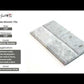 White 3x6 Polished Beveled Subway Bianco Carrara Marble Tile (40 pack, 5 sq ft/case)