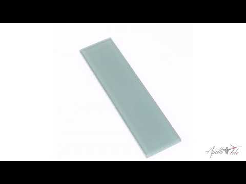 Stone Blue 3x12 Glossy Subway Glass Tile (20 pack, 5 sq ft/case)
