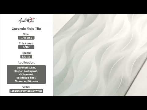 Gray 12x40 Matte Field Ceramic Tile (5 pack, 15.925 sq ft/case)