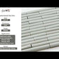 Light Stone Blue 0.6x6 Glossy Ceramic Pencil Tile Trim (10 pack, 0.25 sq ft/case)