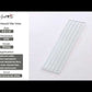 White 0.5x12 Glass Glossy Pencil Tile Trim (10 pack, 0.5 sq ft/case)