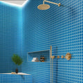 1x1 cerulean blue Tile