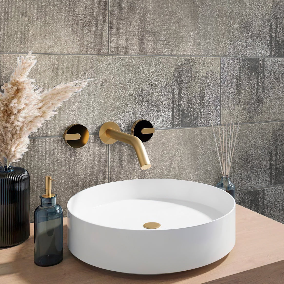 11x39 Bone White Deco Tile