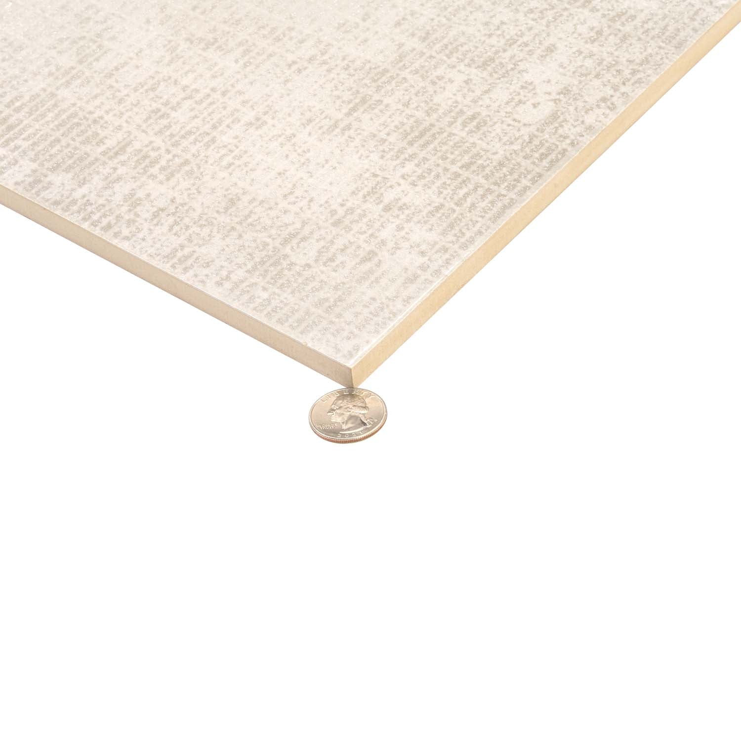 11x39 Bone White Matte Deco Tile