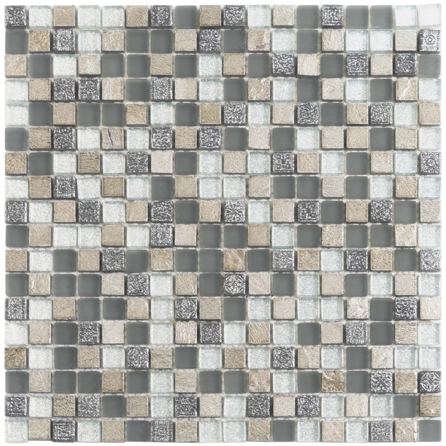 Blue and Gray Mosaic Tile