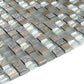 Blue and Gray Polished Glass Tile