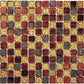 Gold and Red Mosaic Tile