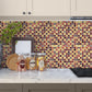 Gold and Red Tile