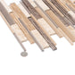 Gray and Beige Honed Mosaic Tile