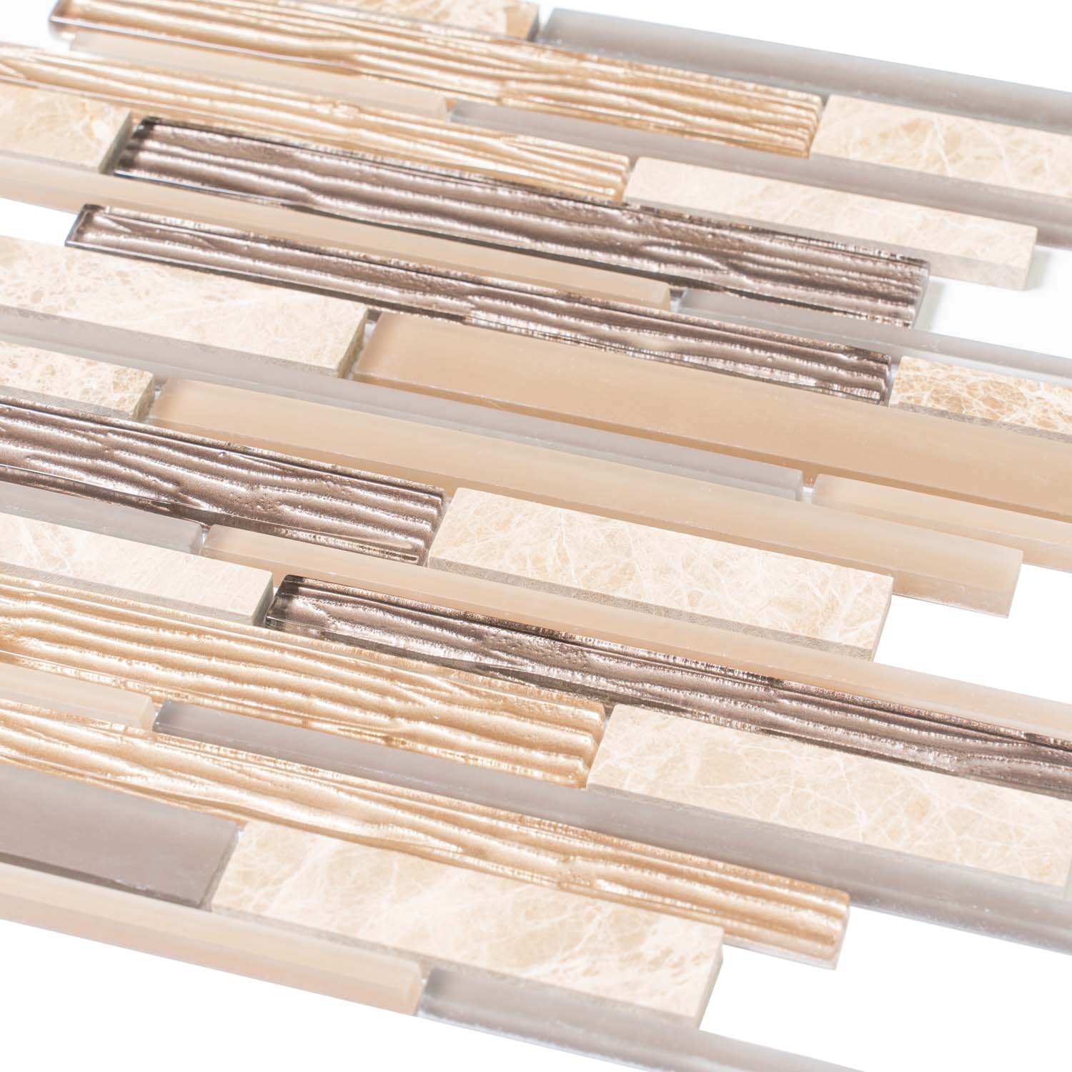 Gray and Beige Honed Marble Tile