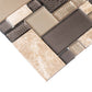 Brown Glass Shower Wall Tile