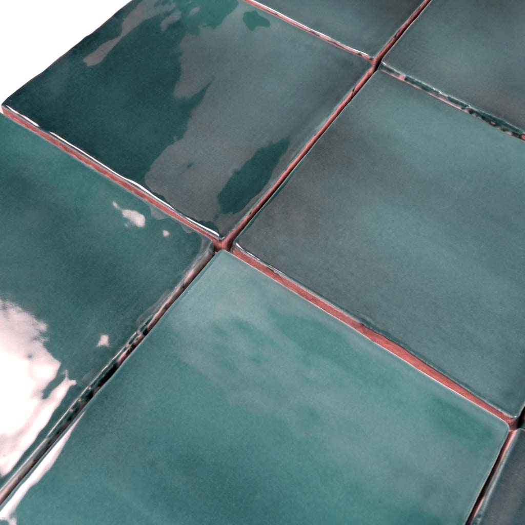 4x4 Silken Green Glossy Tile