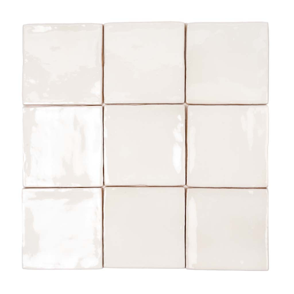 Silken White Glossy Ceramic Tile