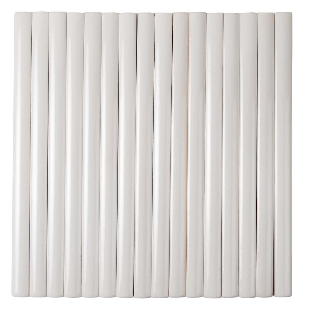 1x8 White Ceramic Pencil Trims