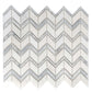Chevron Marble Shower Tile