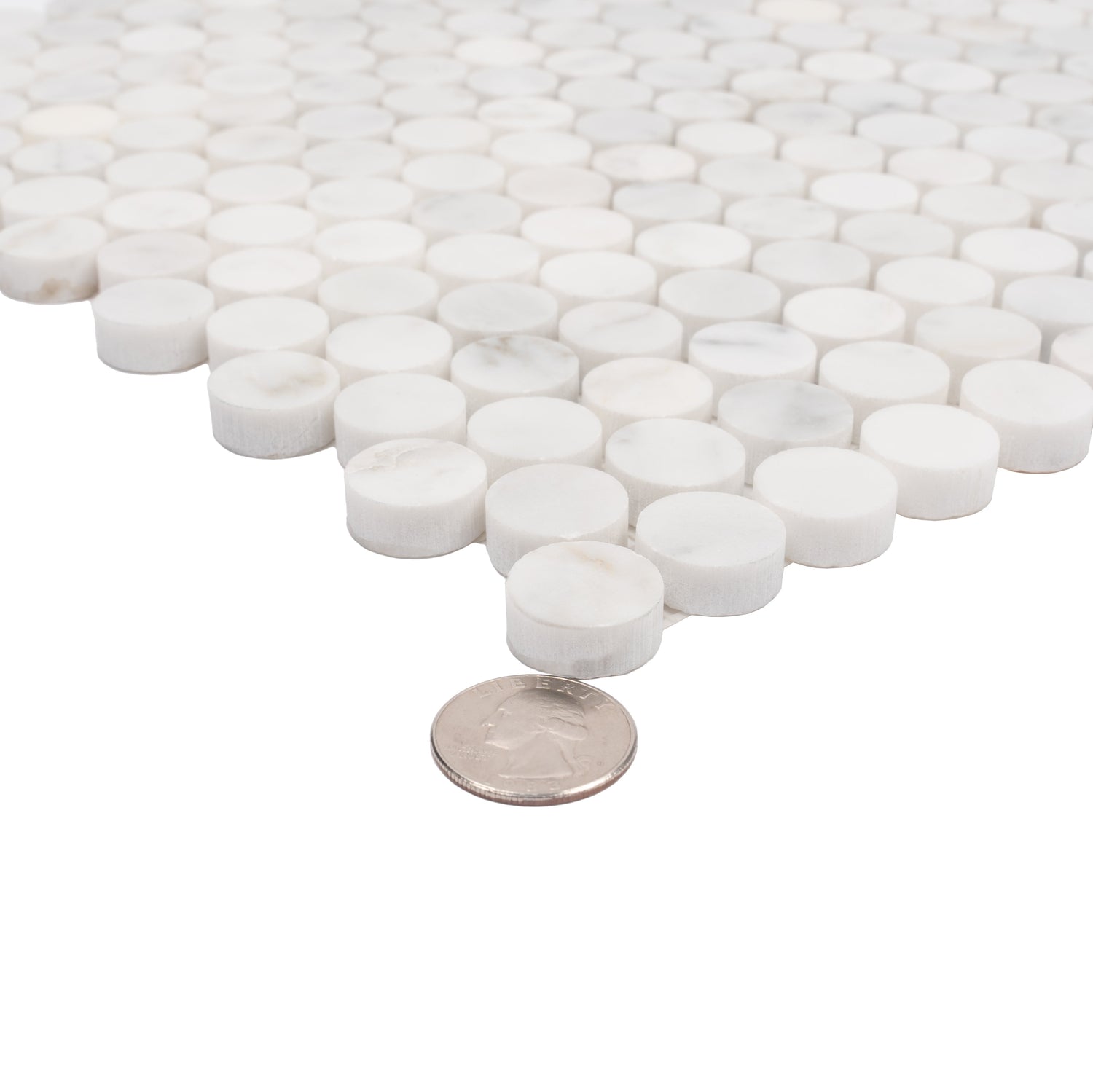 Penny Round Tile Backsplash Tile