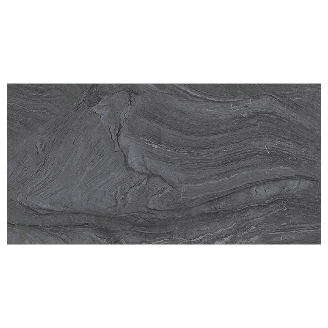 12x24 Coal Black Matte Tile
