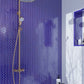 Cobalt Blue Herringbone Tile