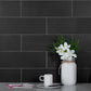 4x12 Black Honed Marble Subway Tile
