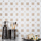 White And Beige Marble Floor and Wall Tile