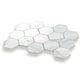 Polished White Hexagon Tile