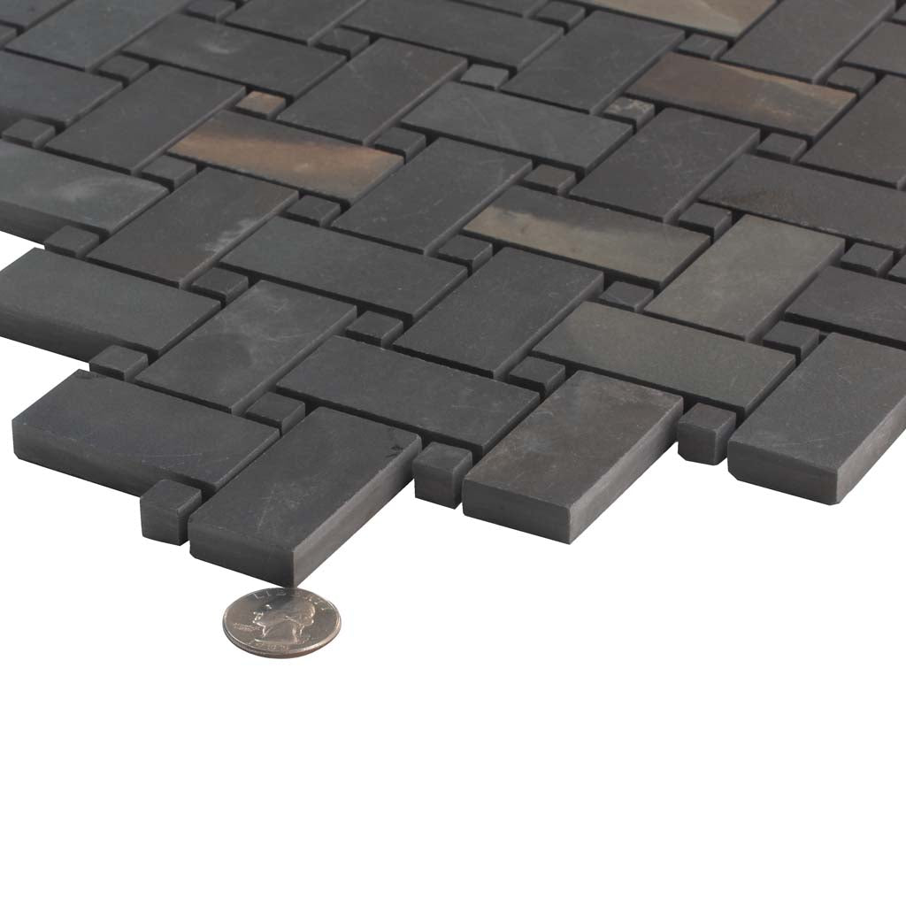 12x12 Splendor Black Matte Porcelain Tile